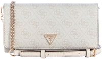 GUESS Noelle II Xbody Flap Organizer schoudertas Bone Logo crème