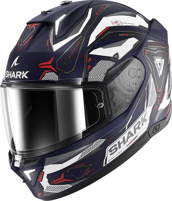 Shark Skwal i3 Linik Mat Blue White Red BWR Integraalhelm Maat S