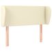 VidaXL Hoofdbord met randen 103x23x78/88 cm kunstleer crèmekleurig
