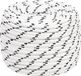vidaXL Boottouw - gevlochten - 12 mm x 25 m - polyester - wit