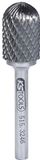 KS Tools 515.3246 HM Freesstift, rolgewalst, vorm C, 16mm