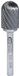 KS Tools 515.3246 HM Freesstift, rolgewalst, vorm C, 16mm
