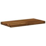 vidaXL Tafelblad Rechthoekig 80 x 30 x 3 cm Naturel Glas