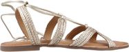 GIOSEPPO DARNEY Dames Platte Sandalen Goud Leer 37 EU