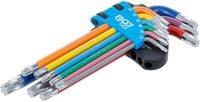 BGS Stiftsleutelset - meerkleurig - Torx T10 - T50 - 9 delig