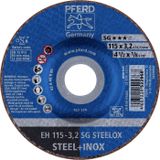 PFERD TOOLS EH 115-3,2 SG STEELOX 61332432 Doorslijpschijf gebogen 115 mm 25 stuk(s) RVS, Staal