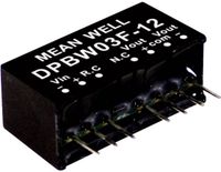 MW Mean Well DPBW03F-05 DC/DC-convertermodule 300 mA 3 W Aantal uitgangen: 2 x Inhoud 1 stuk(s)