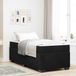 Maison Exclusive - Cadre de lit avec matelas, noir, 90 x 200 cm, tissu