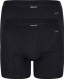 Schiesser Authentic Heren Boxershort - 2 pack - Zwart - Maat M