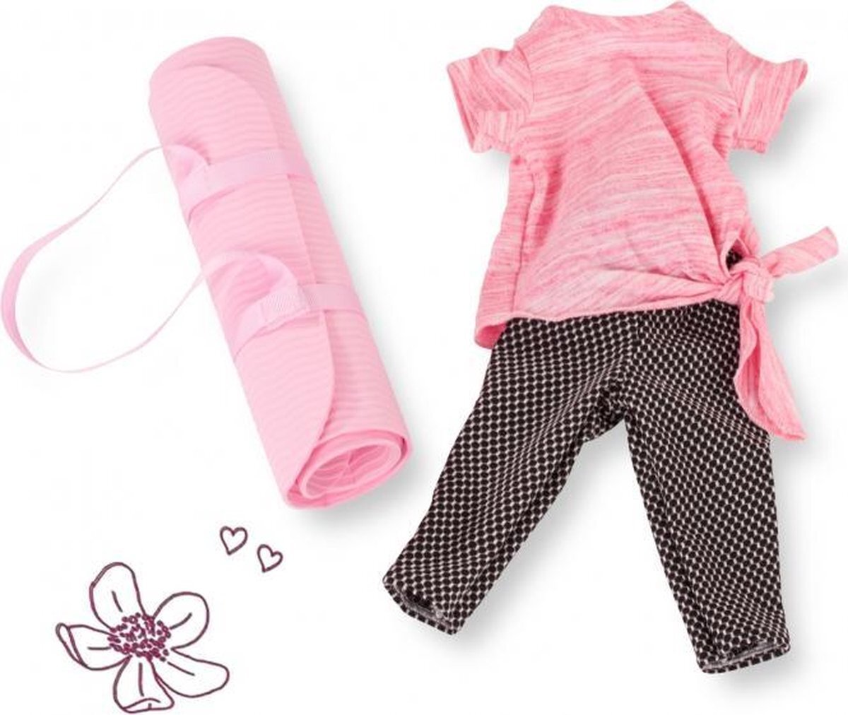 Gotz Götz poppenkleding yoga set voor poppen van 45-50cm