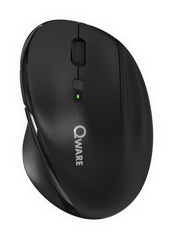 Qware Lincoln Draadloze Muis - Zwart