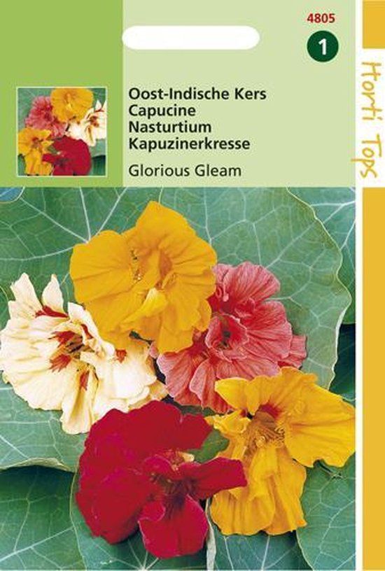 Hortitops Zaden - Tropaeolum Glorious Gleam Dubbelbl.