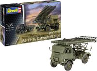 Revell Modelbouwpakket Militaire voertuigen - 03338 Fordson - BM-13-16 op WOT8 Katyusha/Cargo - Militaire Truck Plastic - 1:35 - Modelbouw