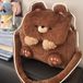 Sac à dos sans marque avec ours en peluche, grand sac de rangement avec imprimé de dessin animé, sac d'école, sac à bandoulière pour étudiants, ours en peluche.