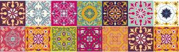 Ambiance Sticker Zelfklevende stickers voor traptreden en stootborden - DAFNE - 2 stroken van 13,5 x 94,5 cm