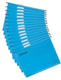 Esselte A4 hangmappen van versterkt karton, set van 15, blauw
