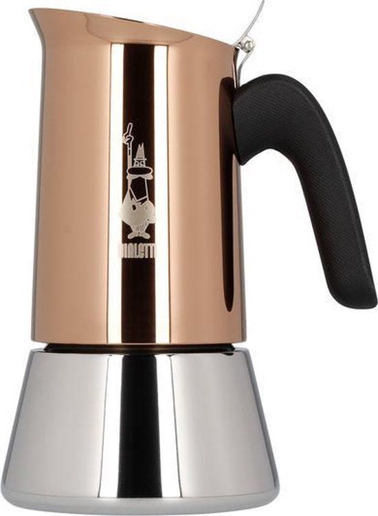 Bialetti Venus Copper Moka Pot - 6 Cups - Stainless Steel - Induction Safe