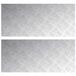 vidaXL - Trapmatten - 2 stuks - 90 x 40 cm - Zilver - Aluminium - Rechthoekig