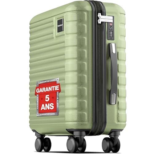 Travely Polycarbonaat handbagage koffer 55x35x25cm Groen