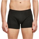 Build your Brand Men Boxer Shorts 2-Pack BY132 - Black - L