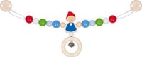 Goki Baby Kinderwagenspanner: JONGEN L40cm, met clips, hout, in vensterdoos