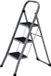 Merkloos SONGMICS 3-sporten ladder, vouwladder, 150 kg, staal, grijs en zwart