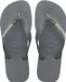 Havaianas Brasil Logo Heren Slippers - Steel Grey/Steel Grey - Maat 39/40