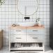 VidaXL Plan de travail 120x40x(2-4) cm bois massif traité marron clair