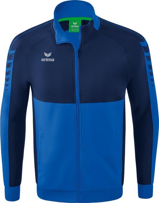 ERIMA Six Wings Worker Jack New Royal-New Navy Maat M - Men's Fitness & Training Jacket with Zipper Closure