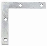 Alberts 848989 meubelhoek | sendzimir verzinkt | 75 x 75 x 12 mm | set van 50