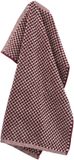 Bunzlau Castle Keukendoek Kleine Ruit Burgundy GOTS