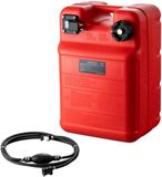 OEM Buitenboordmotortank, 24 L/6.34 Gal. Draagbare Bootbrandstoftank met Slang, Hoge Dichtheid Polyethyleen