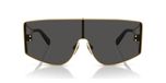 Dolce & Gabbana Dg 2305 Lunettes De Soleil Homme Doré Masques Gris 44mm