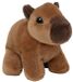 Nature Planet Knuffeldier Capybara - zachte pluche stof - veel details - bruin - 13 cm - Cadeau - Kinderen