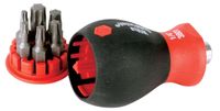 Wiha Torx 38045 Kortvormige schroevendraaier met 6-in-1 inzetbits