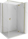 Mexen Mist-H T cabine de douche porte battante droite 115 x 85 cm, transparent, or