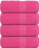 vidaXL Washandjes FROGN 4 stuks 30x30 cm 360 g/m² Roze