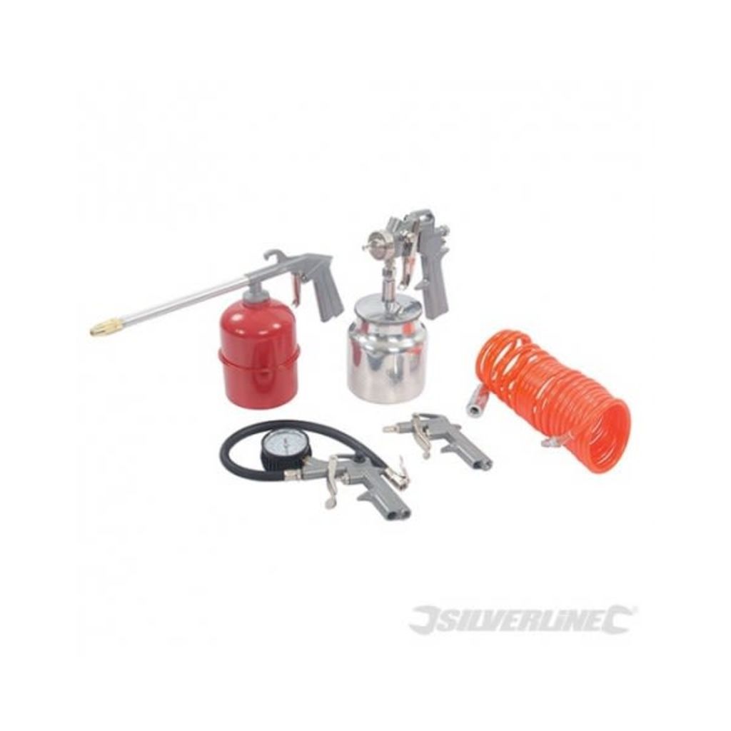 Silverline 5-delige perslucht compressor accessoire set
