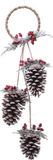 Decoris Denappel Hanger wit l13h60 cm ntrl