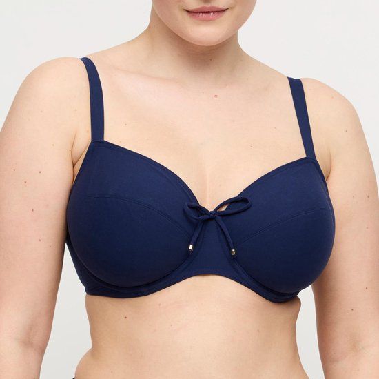 PrimaDonna Swim Aswan Bikini Top met Beugel 4012410 Water Blue - maat EU 85C / FR 100C