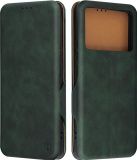 Techsuit Safe+ Book Wallet Case hoesje voor Xiaomi Poco F6 Pro - Donkergroen