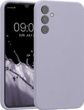 kwmobile telefoonhoesje geschikt voor Samsung Galaxy A34 5G - TPU backcover met siliconen coating - Smartphone case in pastel-lavendel