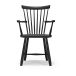 Stolab Lilla Åland Chaise avec accoudoirs Noir (boleau)