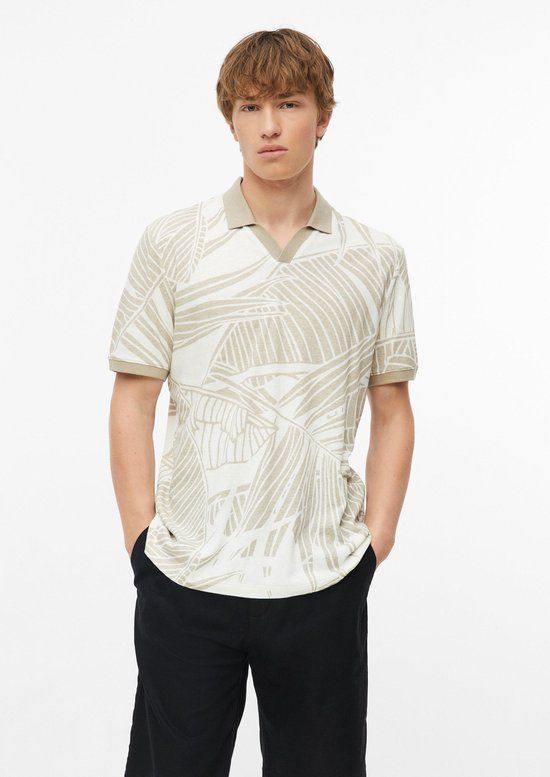 s.Oliver Polo-Shirt Beige Katoen 3XL