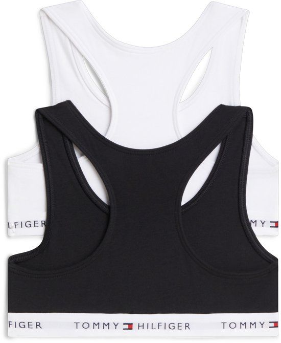 Tommy Hilfiger Bralette met Logo - Zwart/Wit