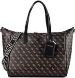 Guess Latona Shopper Tas 52 cm - 32 L - brown logo-black