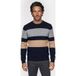 Scotch & Soda Pull en maille douce à col rond rayé coupeRegular Sky Captain