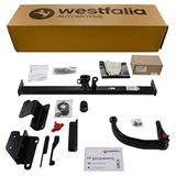 WESTFALIA Automotive Westfalia afneembare trekhaak voor Nissan Qashqai (incl. +2) (BJ 02/2007-01/2014) in een set met 13-polige voertuigspecifieke Westfalia elektrische set