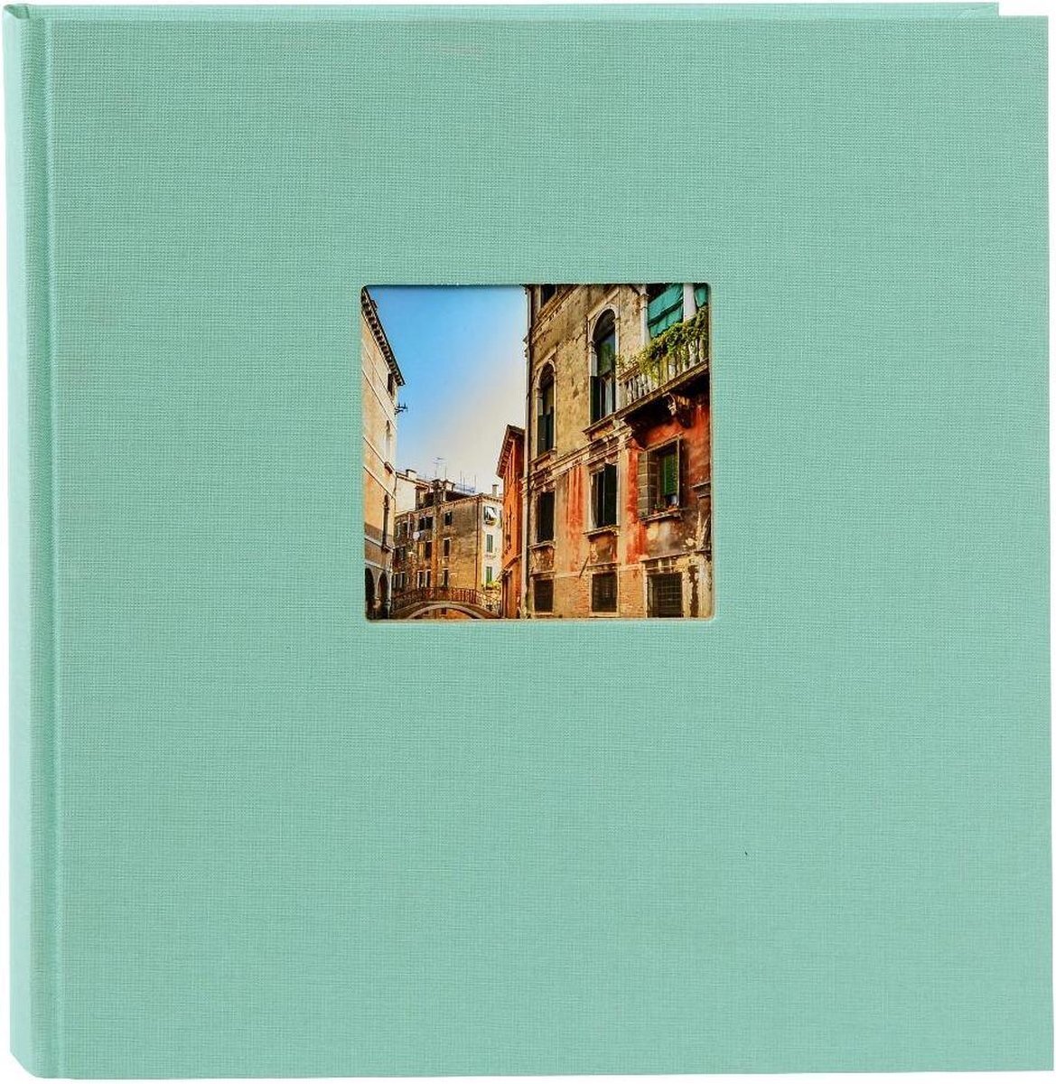 Goldbuch GOL-27907 Fotoboek BELLA VISTA aqua, 30x31 cm, 60 zwarte pagina's