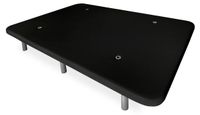 Étagère de meuble 3D, 105x190 cm, renforcée, avec pieds, noir